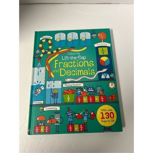 Usborne Lift-the-Flap Fractions and Decimals - Picture 1 of 5